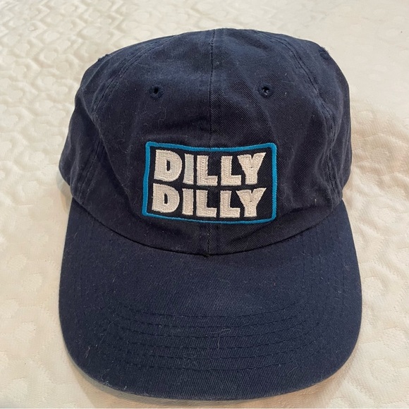 Bud Light 'Dilly Dilly' Hat Blue Adjustable Cap Beer Dad Unisex One Size Cotton - Picture 1 of 6